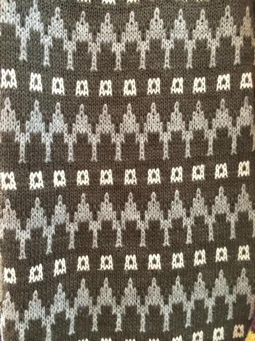 Woolen yarn jacquard fabric