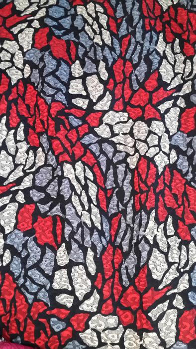 Seersucker printed fabric